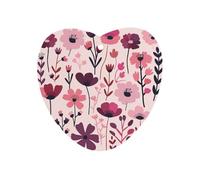 Tabletas de aromaterapia en forma de corazón para coche, diseño de flores moradas, color granate, tarjetas perfumadas, ambientadores de coche para armario, cajones de coche y decoración del hogar