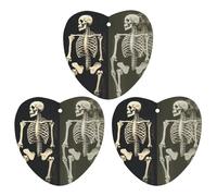 Tabletas de aromaterapia para coche, ambientadores de coche, imagen de esqueleto impresa, tabletas de aromaterapia