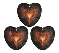 Tabletas de aromaterapia para coche, ambientadores para coche, con texto en inglés "Show A Heart on Fire", tabletas de aromaterapia impresas