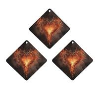 Tabletas de aromaterapia para coche, ambientadores para coche, con texto en inglés "Show A Heart on Fire", tabletas de fragancia para colgar