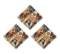 Tabletas de aromaterapia para coche, ambientadores para coche, diseño de cohete espacial en la luna, tabletas de fragancia colgantes