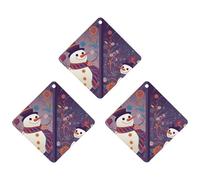 Tabletas de aromaterapia para coche, ambientadores para coche, diseño de muñeco de nieve y Año Nuevo, tabletas de fragancia para colgar