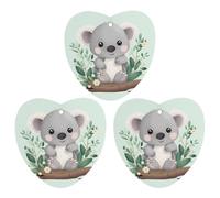 Tabletas de aromaterapia para coche, con fragancia impresa de koala, ambientadores para coche