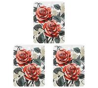 Tabletas de aromaterapia para coche, diseño floral de hiedra rosa con hojas, estampado de primavera, ambientadores para automóvil Freshie