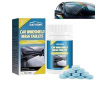 Tabletas de lavado de pantalla de coche, 100 pastillas para limpiaparabrisas de coche, concentrado efervescente, líquido de limpiaparabrisas sólido concentrado para limpieza de ventanas