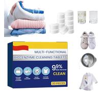 Tabletas de limpieza multifuncionales de bioenzimas, removedor de óxido de espuma, tableta de sal de bio-enzima, polvo de limpieza multiusos de cocina, limpiador de bio-enzimas para el hogar para