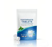 Tabletas De Pasta De Dientes Fresca De Menta, Elimina Las Manchas Amarillas, Ilumina Los Dientes, Hace Espuma Rápidamente, Portátil For Uso Diario Y De Viaje(4pcs)