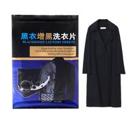 Tabletas de tinte para lavandería - 50 hojas de fijación para tela, color azul para ropa negra, tapicería suave, terciopelo negro | Acondicionador de color para vaqueros, lana, lino, hotel