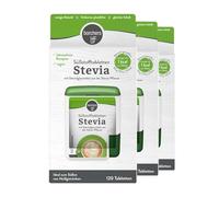 Tabletas edulcorantes de stevia BORCHERS, edulcorante de mesa 3 x 120 tabletas, mezcla de stevia y azúcar, bajas en calorías, dispensador práctico, edulcorante, alternativa al azúcar