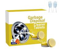 Tabletas Limpiadoras Espumosas con Aroma a Cítricos para Trituradores de Basura,Potente Eliminador de Olores,Limpiador Suave para Desagües de Fregaderos de Cocina y Trituradores Domésticos (1Piezas)