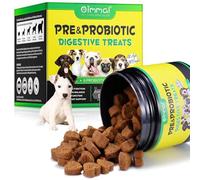 Tabletas Masticables De Probióticos Para Perros,Golosinas Digestivas Pre Y Probióticas Para Todos Los Perros,Malestar Estomacal,Heces Sueltas E Hinchazón,Inmunidad, Picazón, Diarrea(300G, 120Unidades)