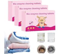 Tabletas multifuncionales de limpieza bio-enzimática, sal explosiva de bio-enzima, lavado activo de enzimas biológicas, potentes tabletas de limpieza de bio-enzimas para ropa, cortinas, zapatos (3