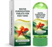 Tabletas Purificadoras de Agua,Potentes Tabletas De Purificación De Agua para Acuario,Agente Purificador Aguas para Peceras,Rápida Elimina la Turbidez Y Las Impurezas