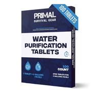 Tabletas purificadoras de agua, tabletas de purificación de agua para agua de emergencia, senderismo, camping, supervivencia, emergencia, sistema de filtración de agua potable, pestañas de