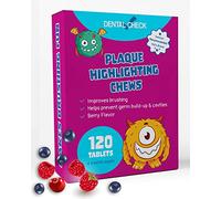 Tabletas reveladoras de placa, tabletas de revelación dental, tabletas para colorear dientes, solución buscadora de placa para eliminar eficazmente la acumulación de placa y sarro, mejora el cuidado