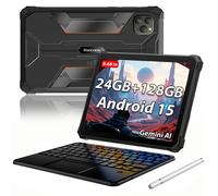 Tabletas Rugged Blackview Active 5 5G Android 15 Pantalla de 8,68 pulgadas 8+16 GB RAM 128GB ROM Tablet PC 6600mAh with keyboard gris