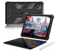 Tabletas Rugged Blackview Active 5 5G Android 15 Pantalla de 8,68 pulgadas 8+16 GB RAM 128GB ROM Tablet PC 6600mAh 8+128 with keyboard naranja