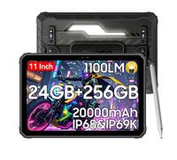 Tabletas Rugged OSCAL SPIDER 10 5G Android 15 Pantalla de 11 pulgadas 8+8 GB RAM 256GB ROM Tablet PC 20000mAh 268.2*179.6*17mm only tablet negro