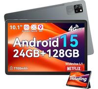 Tabletas Tab60Pro Android 15 de 10 pulgadas, tabletas celulares de juego Wi - Fi 4GB+20GB + 128GB (tf2tb), con ranuras para tarjetas sim, cámara AI 7700mah 5MP + 8mp, GPS，Widevine L1，BT5.0 Face ID