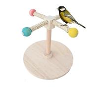 Tabletop Bird Perch, Paw Grinding Pole for Birds, Wooden Parrot Standing Fork 7.87x8.66x9.45 inches, Parakeet Enrichment Branch for Macaw, Lovebirds, Long-Lasting Material