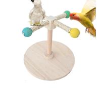 Tabletop Bird Perch, Paw Grinding Pole for Birds, Wooden Parrot Standing Fork, Natural Wood Stand for Claw Health, Parakeet Enrichment Branch for Macaws, Lovebirds, Cockatiels