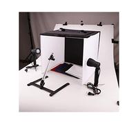 Tabletop Lightbox - Kit de iluminación portátil para Estudio fotográfico con iluminación LED (40 x 40 cm, con 4 Fondos de Colores)