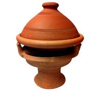 Tablett Serviertablett Kerzentablett Oriental Natur Vidrio 30cm Servierteller