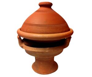 Tablett Serviertablett Kerzentablett Oriental Natur Vidrio 30cm Servierteller