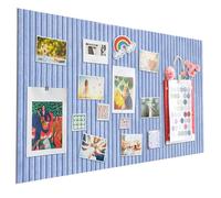 Tablón de anuncios de fieltro grande, autoadhesivo, 60 x 40 cm, tablero de fieltro IVEOPPE decorativo de fieltro, 0,9 cm de grosor, pizarra plegable para fotos, tableros de notas, decoración de pared