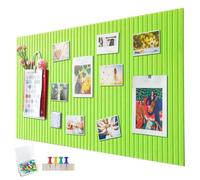 Tablón de anuncios de fieltro grande, autoadhesivo, 60 x 40 cm, tablero decorativo de fieltro, 0,9 cm de grosor, pizarra plegable para fotos, tableros de notas, tableros de anuncios, decoración de