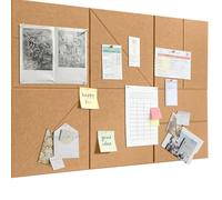 Tablón de anuncios de fieltro grande, autoadhesivo, 90 x 60 cm, tablero decorativo de fieltro, 0,9 cm de grosor, pizarra plegable para fotos, tableros de notas, tableros de anuncios, decoración de