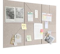 Tablón de anuncios de fieltro grande, autoadhesivo, 90 x 60 cm, tablero decorativo de fieltro, 0,9 cm de grosor, pizarra plegable para fotos, tableros de notas, tableros de anuncios, decoración de