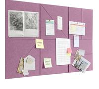 Tablón de anuncios de fieltro grande, autoadhesivo, 90 x 60 cm, tablero decorativo de fieltro, 0,9 cm de grosor, pizarra plegable para fotos, tableros de notas, tableros de anuncios, decoración de