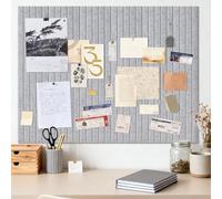 Tablón de anuncios grande autoadhesivo, 40 x 60 cm, color gris plateado, autoadhesivo, tablón de corcho de fieltro decorativo, tablero de fotos plegable, tablero de notas Vision Board para oficina