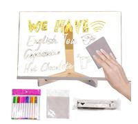 Tablón de anuncios LED - Tablero acrílico | Pizarra luminosa borrable en con LED | Pizarra acrílica para mensajes de felicitación, perfecta para notas, dibujos y mensajes, herramientas de