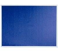 Tablón de anuncios textil (fieltro, 90 x 60 cm), color azul