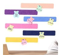 Tablones de anuncios de fieltro para pared, 6 unidades, tiras de fieltro ligeras, tablón de anuncios autoadhesivo, tablón de corcho autoadhesivo, tiras de anuncios