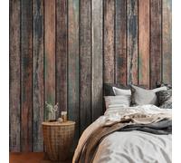 Tablones de Madera Papel de Pared Pintado en Vintage Mira Y Un Großflächigen