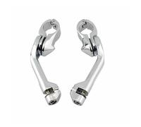 tablones del suelo estribos Para Harley Para Touring Para Road King Glide Electra Street Sportster Softail Clavijas Motocicleta Estriberas Largas Ajustables(Bracket 2)