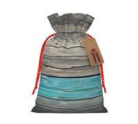 Tablones desgastados Viejo Look Reutilizable Navidad y Festival Bolsas de regalo, Bolsas de Embalaje de Regalo Bolsas de Tela Elegante Hecho a Mano