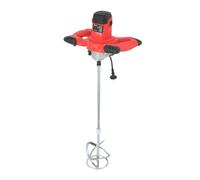 TABODD Agitador de mortero de 2100 W, 220 V, 800 R/min, 6 niveles, batidor de mano, agitador de mortero, agitador de hormigón, mortero, agitador de hormigón, color rojo