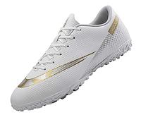 Tabrebull Botas de fútbol para hombre y mujer, niños y niñas, botas de fútbol para interiores y exteriores, atlético, césped artificial, tacos de equipo, deporte de carrera, zapatos antideslizantes