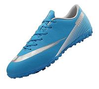 Tabrebull Zapatos de fútbol para hombres y mujeres, niños y niñas, zapatos de fútbol para interiores y exteriores, atlético, césped artificial, tacos de equipo, deporte de carrera, zapatos