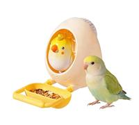 TABSIRAH Juguetes masticables para pájaros, accesorio interactivo de cáscara de huevo masticable, de alimentación de loros con cuenco de golosinas, para periquitos de pollo, pájaros de amor