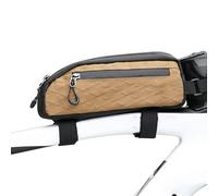 TABSIRAH para marco frontal, soporte para teléfono de bicicleta, organizador de accesorios de ciclismo impermeable con cremallera lateral, kit de reparación montado en la parte delantera