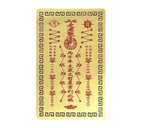 TABSIRAH Tarjeta Tai Sui - Abalorio de metal de doble cara del año del caballo 2026 | Coleccionable de bronce general de Wenzhe | Regalo de protección de riqueza de prosperidad de tamaño de bolsillo |