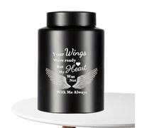 TABSIRAH Urnas para mascotas, urna conmemorativa para cenizas, recuerdo de animales conmemorativos de acero inoxidable, para exhibición en el hogar, casa funeraria al aire libre