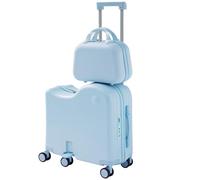 TABU Equipaje para montar con bolso de mano, Azul, M, Estilo 2