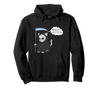 Tabula Rasa Limpiar Ironía Guadaña Gato Lindo Gatito Sudadera con Capucha