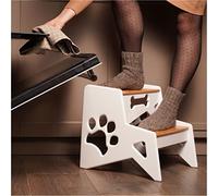 Taburete 2 peldaños de Madera Silla de Cocina para niños para niños Escalera pequeña Taburete para niños Taburete Cama de Madera Taburete de Cocina Ayudante de Cocina